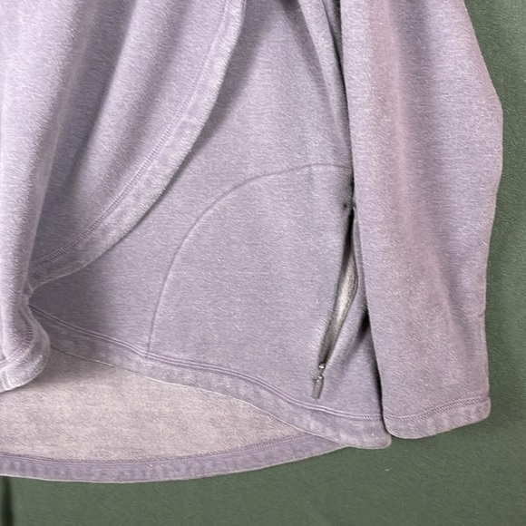 Athleta women’s purple Asymmetrical Zip Pullover medium with 2 zipper pockets - Picture 12 of 16